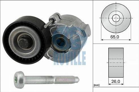 Ruville 56020 - Ремъчен обтегач, пистов ремък vvparts.bg