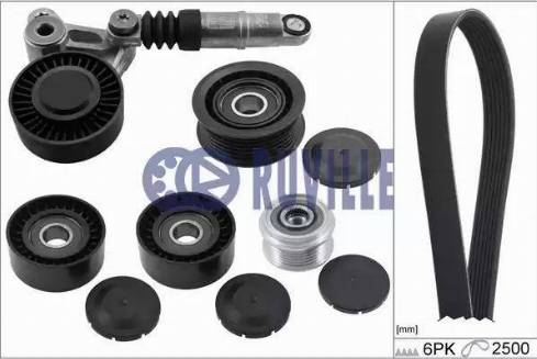 Ruville 5635884 - Комплект пистов ремък vvparts.bg