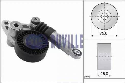 Ruville 56358 - Ремъчен обтегач, пистов ремък vvparts.bg