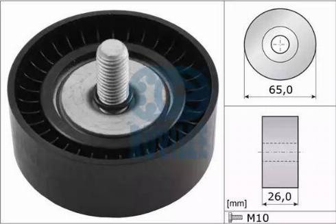 Ruville 56315 - Паразитна / водеща ролка, пистов ремък vvparts.bg