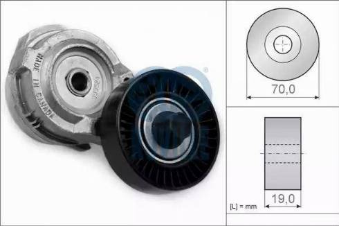 Ruville 58603 - Ремъчен обтегач, пистов ремък vvparts.bg