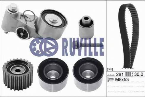 Ruville 5810775 - Комплект ангренажен ремък vvparts.bg