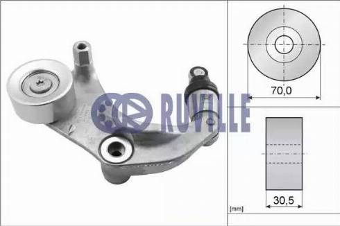 Ruville 57431 - Ремъчен обтегач, пистов ремък vvparts.bg