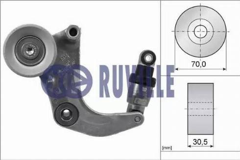 Ruville 57437 - Ремъчен обтегач, пистов ремък vvparts.bg