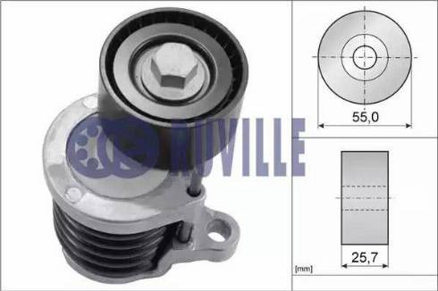 Ruville 57540 - Ремъчен обтегач, пистов ремък vvparts.bg