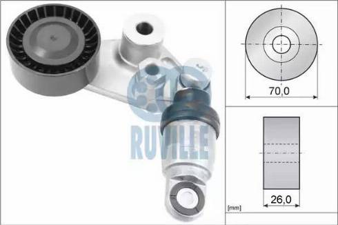 Ruville 57506 - Ремъчен обтегач, пистов ремък vvparts.bg