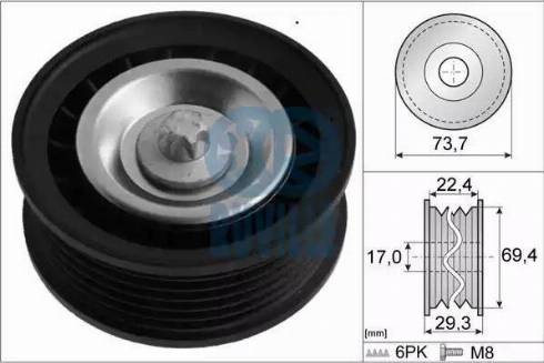 LUK 5320784100 - Паразитна / водеща ролка, пистов ремък vvparts.bg