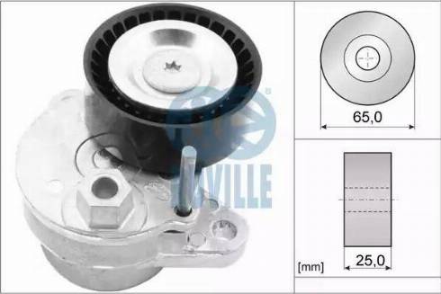 Ruville 57528 - Ремъчен обтегач, пистов ремък vvparts.bg