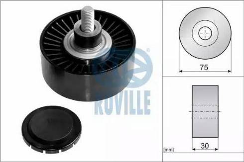 Ruville 57609 - Паразитна / водеща ролка, пистов ремък vvparts.bg