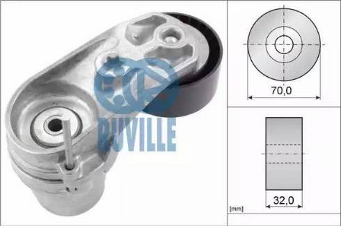 Ruville 57603 - Ремъчен обтегач, пистов ремък vvparts.bg