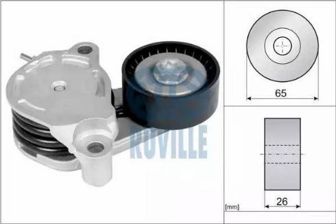 Ruville 57614 - Ремъчен обтегач, пистов ремък vvparts.bg