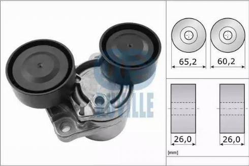 Ruville 57613 - Ремъчен обтегач, пистов ремък vvparts.bg