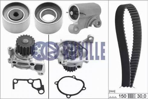 Ruville 57064731 - Водна помпа+ к-кт ангренажен ремък vvparts.bg