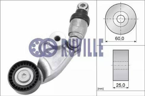 Ruville 57060 - Ремъчен обтегач, пистов ремък vvparts.bg