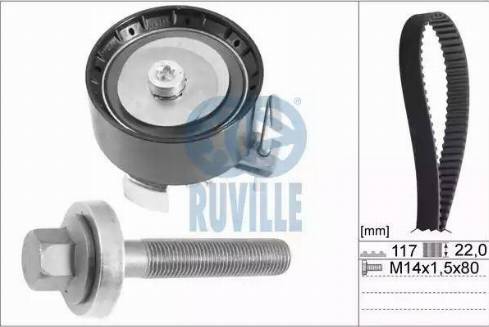 Ruville 5711870 - Комплект ангренажен ремък vvparts.bg