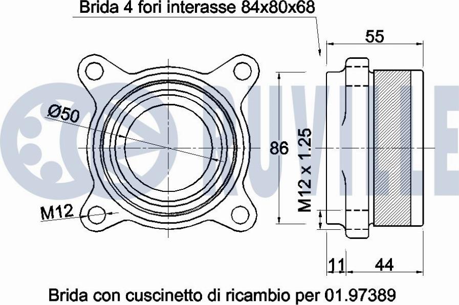 Ruville 221524 - Комплект колесен лагер vvparts.bg