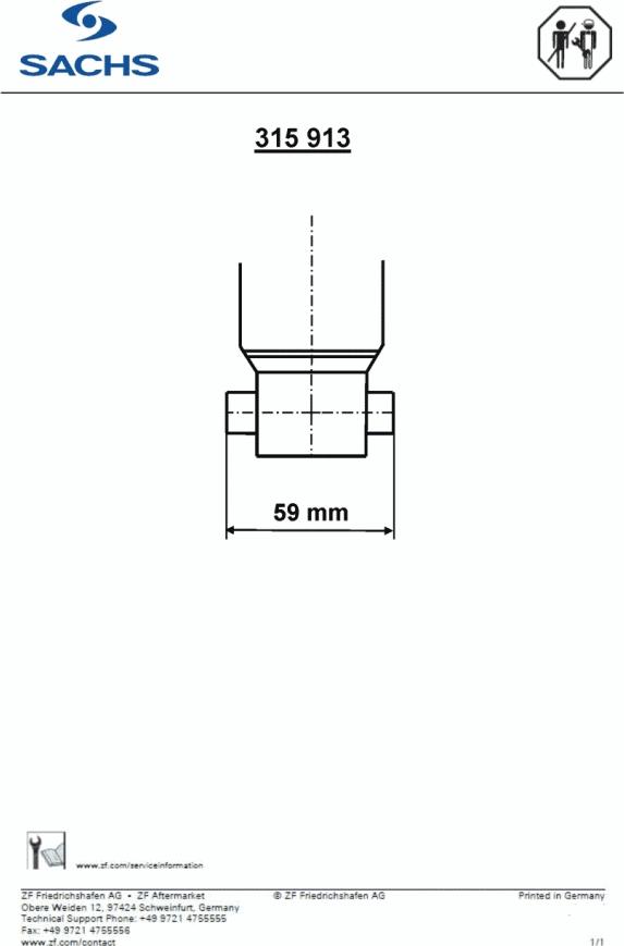 SACHS 315 913 - Амортисьор vvparts.bg