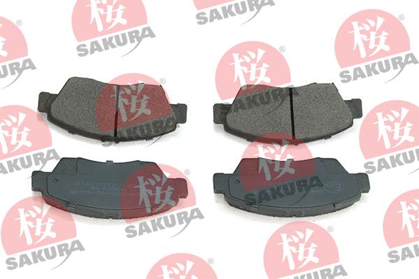 SAKURA 600-40-6645 - Комплект спирачно феродо, дискови спирачки vvparts.bg