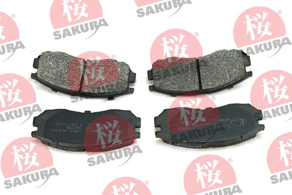 SAKURA 600-50-4260 - Комплект спирачно феродо, дискови спирачки vvparts.bg