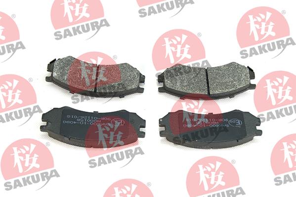 SAKURA 600-10-4090 - Комплект спирачно феродо, дискови спирачки vvparts.bg