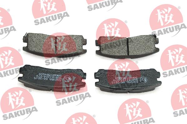 SAKURA 601-50-4220 - Комплект спирачно феродо, дискови спирачки vvparts.bg