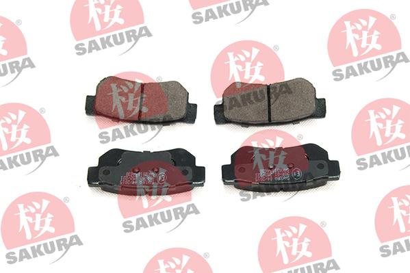 SAKURA 601-05-4630 - Комплект спирачно феродо, дискови спирачки vvparts.bg