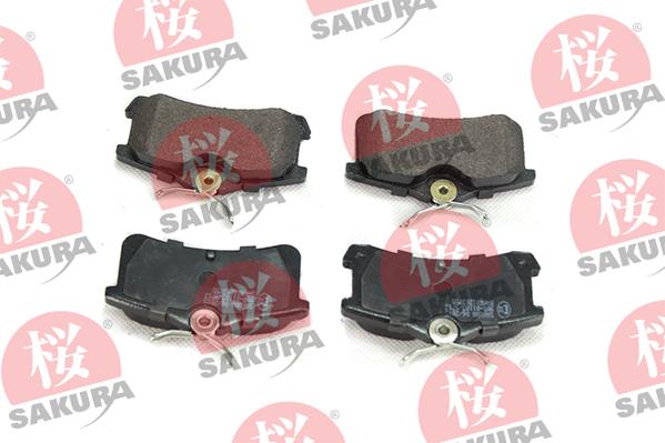 SAKURA 601-20-3755 - Комплект спирачно феродо, дискови спирачки vvparts.bg