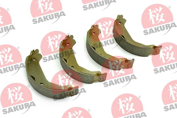 SAKURA 602-00-4605 - Комплект спирачна челюст, ръчна спирачка vvparts.bg