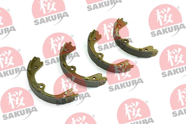 SAKURA 602-00-4121 - Комплект спирачна челюст, ръчна спирачка vvparts.bg