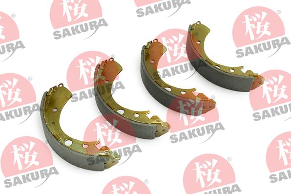 SAKURA 602-00-6662 - Комплект спирачна челюст vvparts.bg