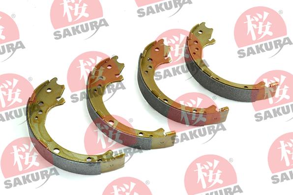 SAKURA 602-00-6600 - Комплект спирачна челюст, ръчна спирачка vvparts.bg