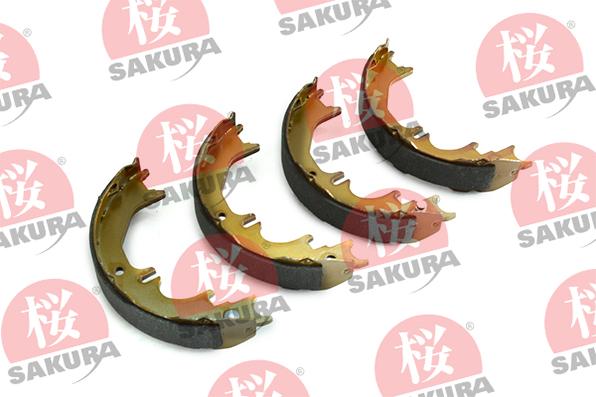 SAKURA 602-00-3726 - Комплект спирачна челюст, ръчна спирачка vvparts.bg