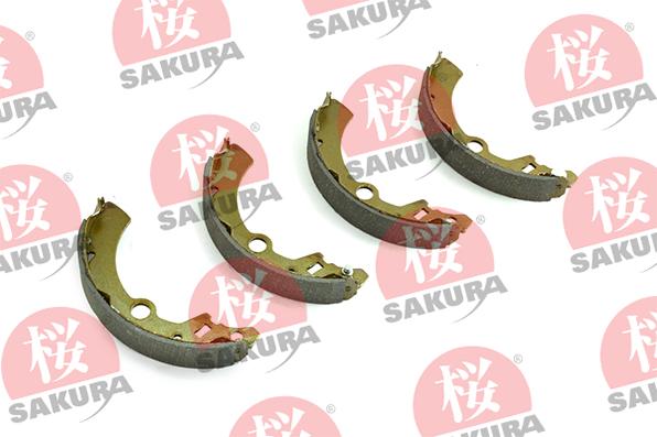 SAKURA 602-80-7140 - Комплект спирачна челюст vvparts.bg