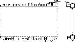 SAKURA Automotive 4341-1006 - Радиатор, охлаждане на двигателя vvparts.bg