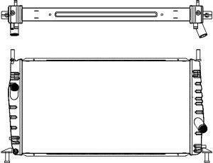 SAKURA Automotive 4302-1008 - Радиатор, охлаждане на двигателя vvparts.bg