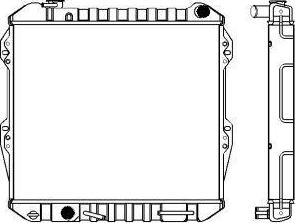 SAKURA Automotive 1461-0309 - Радиатор, охлаждане на двигателя vvparts.bg