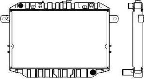 SAKURA Automotive 1461-0331 - Радиатор, охлаждане на двигателя vvparts.bg