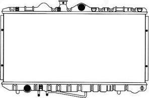 SAKURA Automotive 1461-0245A - Радиатор, охлаждане на двигателя vvparts.bg