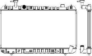 SAKURA Automotive 1461-0219A - Радиатор, охлаждане на двигателя vvparts.bg