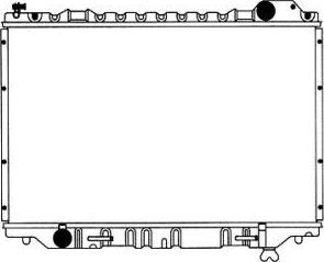 SAKURA Automotive 1461-0239A - Радиатор, охлаждане на двигателя vvparts.bg