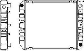 SAKURA Automotive 1481-0201 - Радиатор, охлаждане на двигателя vvparts.bg