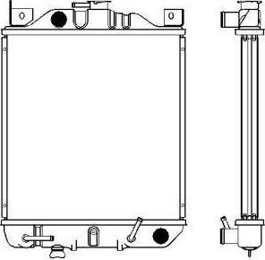 SAKURA Automotive 1431-0205 - Радиатор, охлаждане на двигателя vvparts.bg