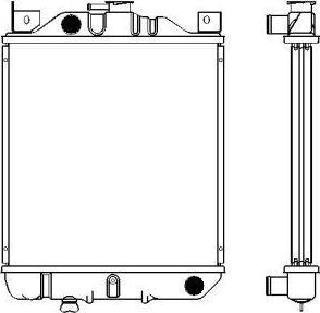 SAKURA Automotive 1431-0206 - Радиатор, охлаждане на двигателя vvparts.bg