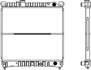 SAKURA Automotive 1431-0208 - Радиатор, охлаждане на двигателя vvparts.bg