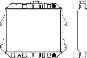 SAKURA Automotive 1431-0202 - Радиатор, охлаждане на двигателя vvparts.bg