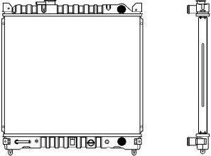 SAKURA Automotive 1431-0215 - Радиатор, охлаждане на двигателя vvparts.bg