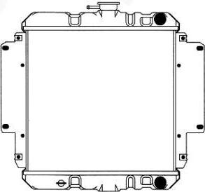 SAKURA Automotive 1431-0223 - Радиатор, охлаждане на двигателя vvparts.bg