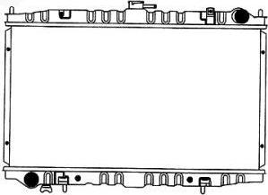 SAKURA Automotive 1341-0256 - Радиатор, охлаждане на двигателя vvparts.bg