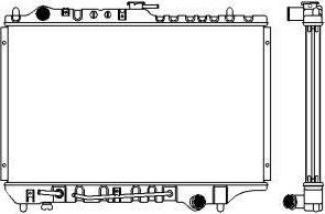 SAKURA Automotive 1301-0203 - Радиатор, охлаждане на двигателя vvparts.bg