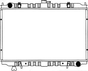 SAKURA Automotive 1251-0203 - Радиатор, охлаждане на двигателя vvparts.bg